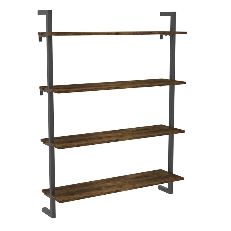 17 Stories Ksandra Floating Bookcase Wayfair